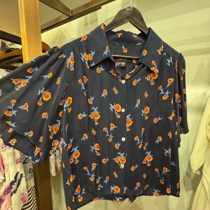 Karen Kane Navy Floral Men's Shirt